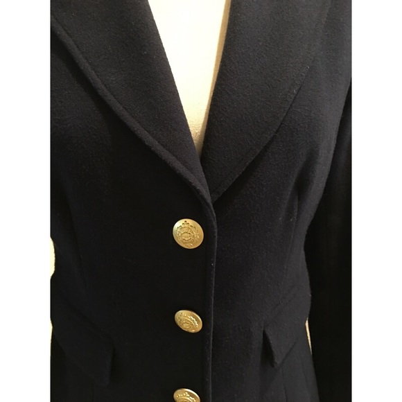 🌹❤️💙 Beautiful, Vintage Navy Blue Blazer - Picture 4 of 5